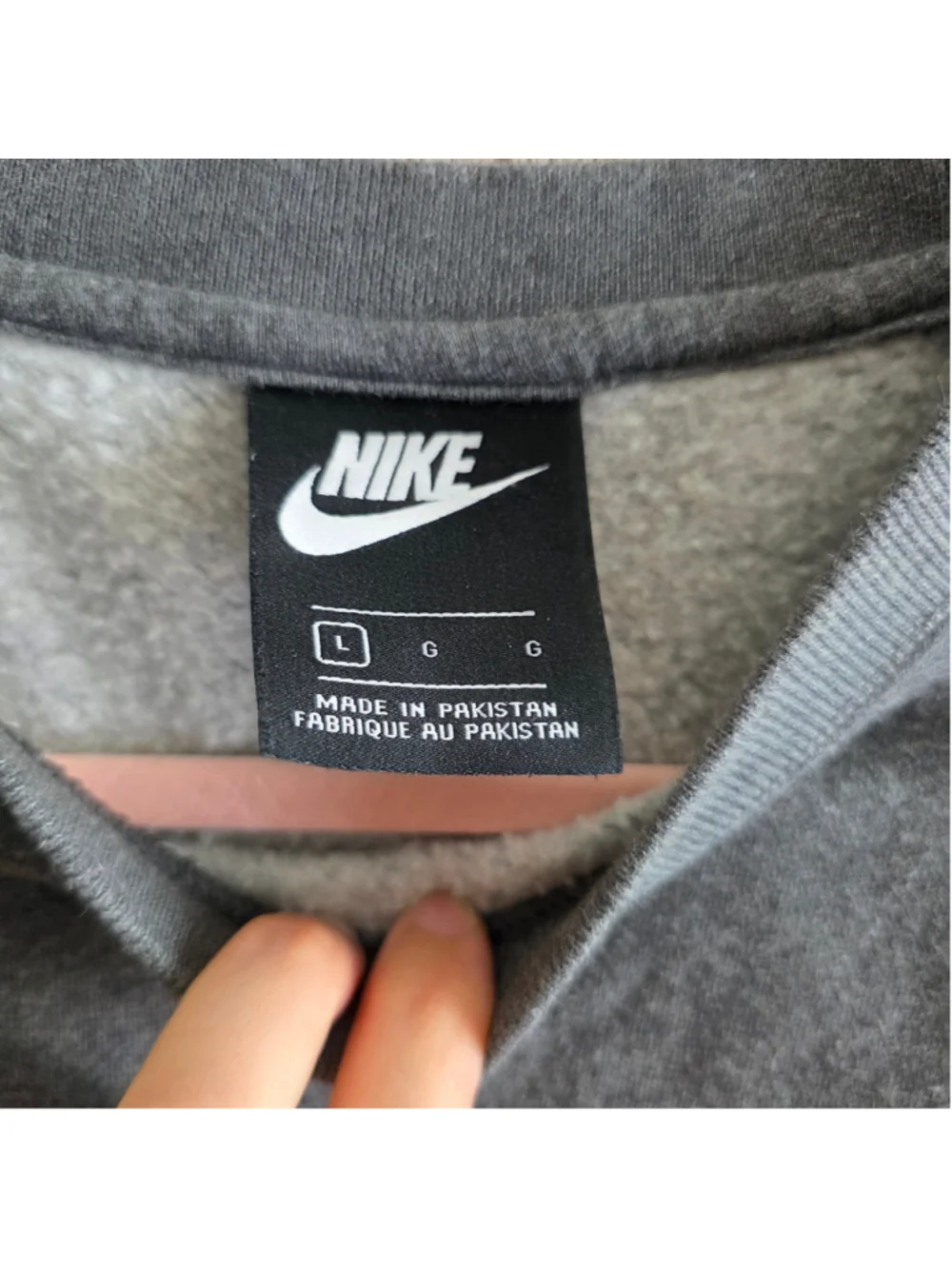 Men's Nike Crewneck Sweatshirt Grey Size L